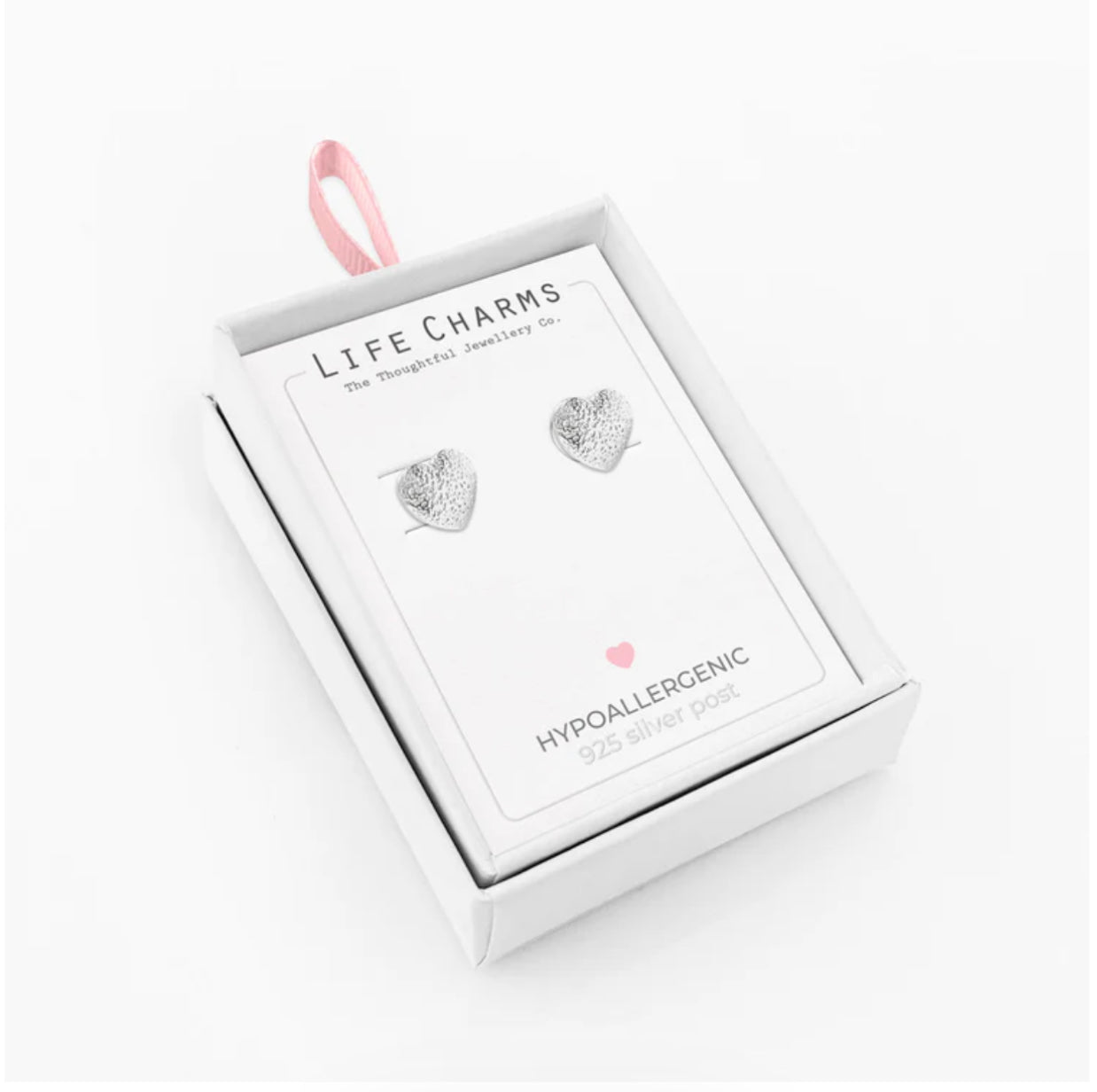 Sweet heart earrings - Silver